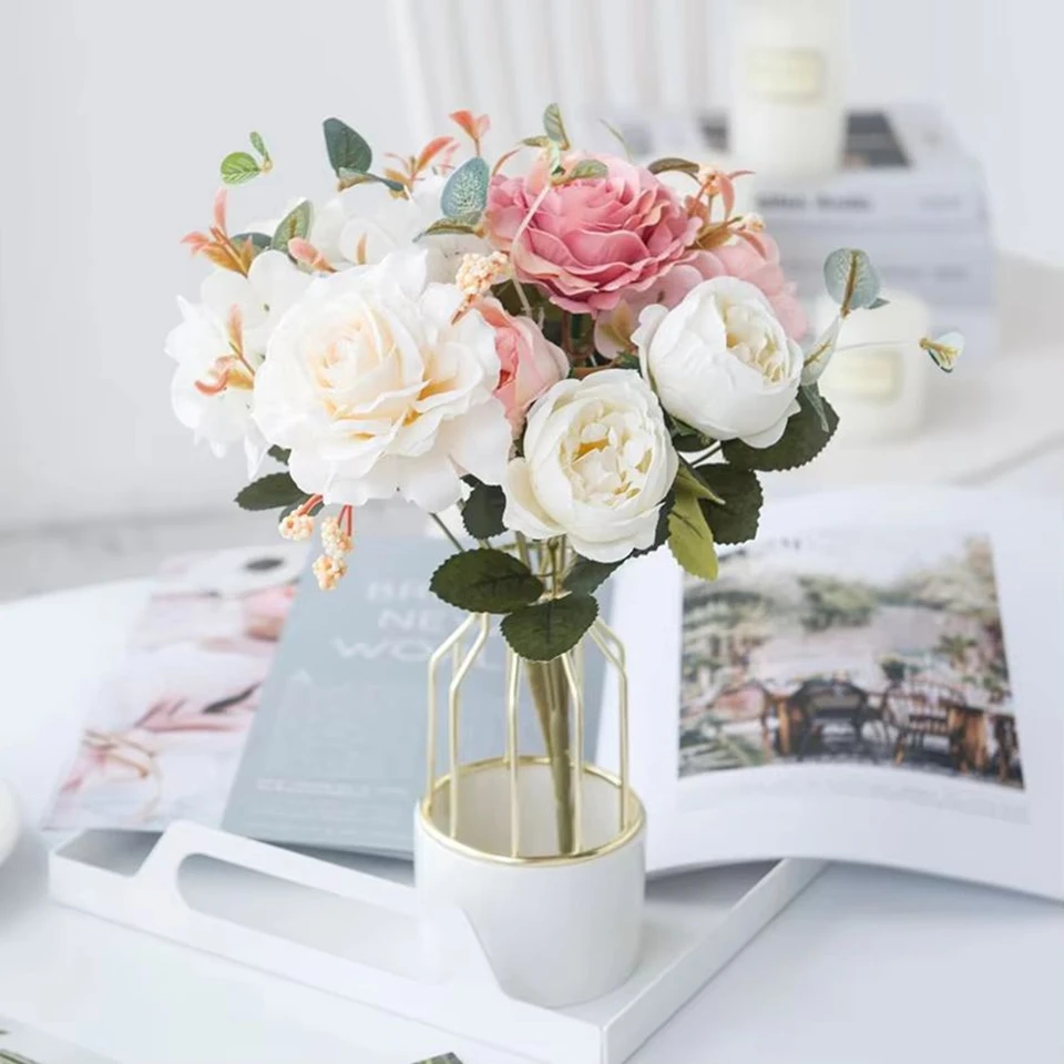 Artificial Flowers Silk Hydrangea Rose Paeonia Room Home Vase Table Garden Wedding Bridal Bouquet Holiday Party Valentine's Day
Artificial Flowers Silk Hydrangea Rose Paeonia Room Home Vase Table Garden Wedding Bridal Bouquet Holiday Party Valentine's Day
