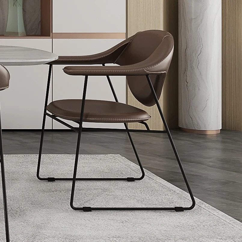 Dining chair modern minimalist home leisure chair Italian minimalist stool creative armrest
Dining chair modern minimalist home leisure chair Italian minimalist stool creative armrest