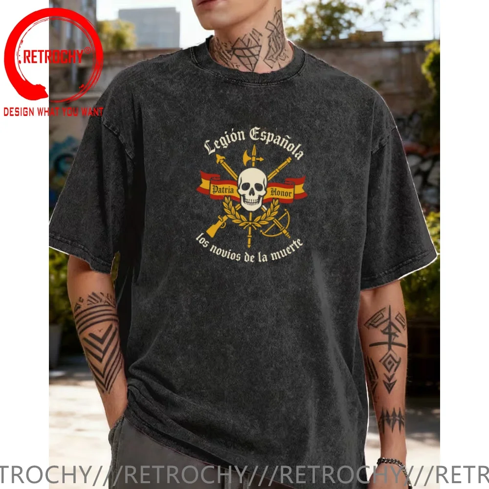 Vintage Washed Cotton T-Shirt Funny Designer Spain Foreigh Legion Espanola T Shirt Men Fashion Trendy Casual Clothing Stylish
Vintage Washed Cotton T-Shirt Funny Designer Spain Foreigh Legion Espanola T Shirt Men Fashion Trendy Casual Clothing Stylish
