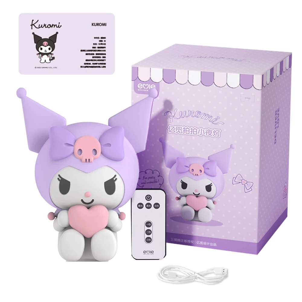 Genuine Kawaii Sanrio Kuromi Night Light Heartwarming Atmosphere Girls Bedroom Desktop Table Lamps Creative Birthday Gifts Toys
Genuine Kawaii Sanrio Kuromi Night Light Heartwarming Atmosphere Girls Bedroom Desktop Table Lamps Creative Birthday Gifts Toys