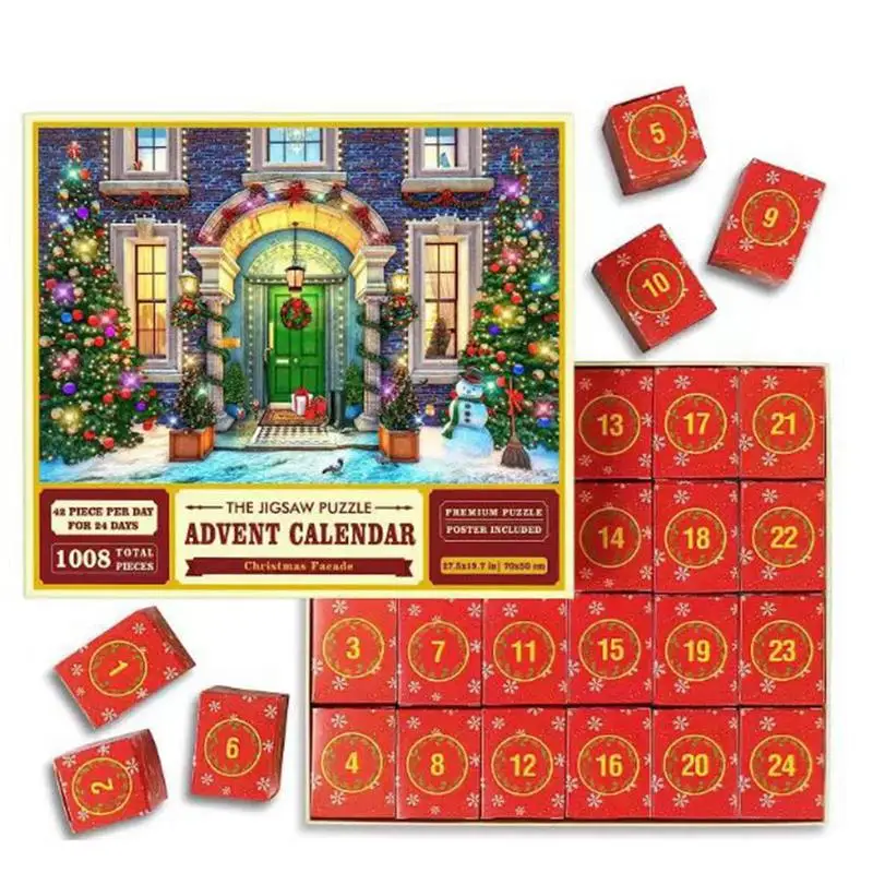 Christmas Jigsaw Puzzle Advent Calendar 1008 Pieces Puzzles Countdown Calendar Gift Box Exquisite Christmas Gift For Adults Kids
Christmas Jigsaw Puzzle Advent Calendar 1008 Pieces Puzzles Countdown Calendar Gift Box Exquisite Christmas Gift For Adults Kids