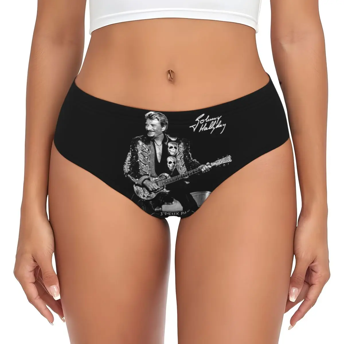 Custom Johnny Hallyday French Rock Singer Brief Panties Womens Comfort Stretch Underwear Valentine's Day Gifts Underpants
Custom Johnny Hallyday French Rock Singer Brief Panties Womens Comfort Stretch Underwear Valentine's Day Gifts Underpants