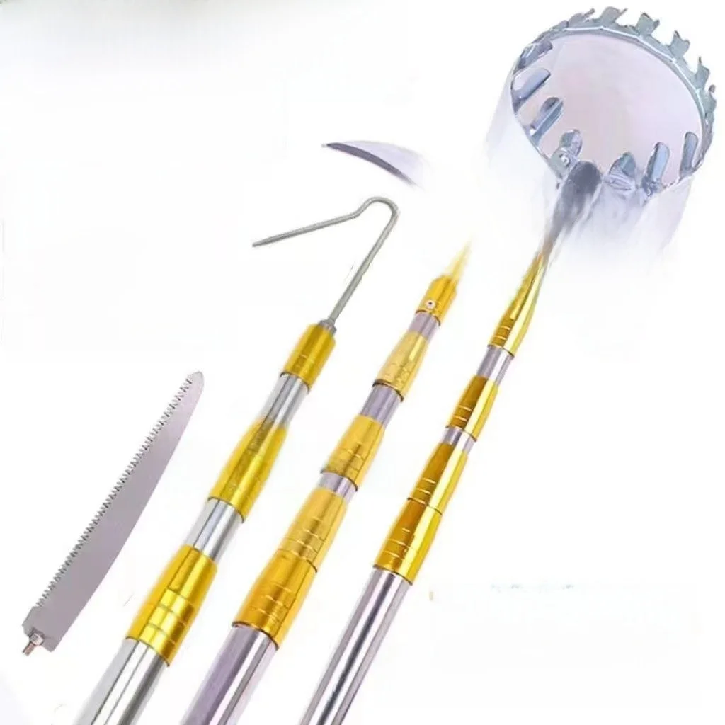 Thickened Extendable Pole Fruit Picker for Apples Pears Persimmons Peaches And Plums High Altitude Harvesting Tool
Thickened Extendable Pole Fruit Picker for Apples Pears Persimmons Peaches And Plums High Altitude Harvesting Tool