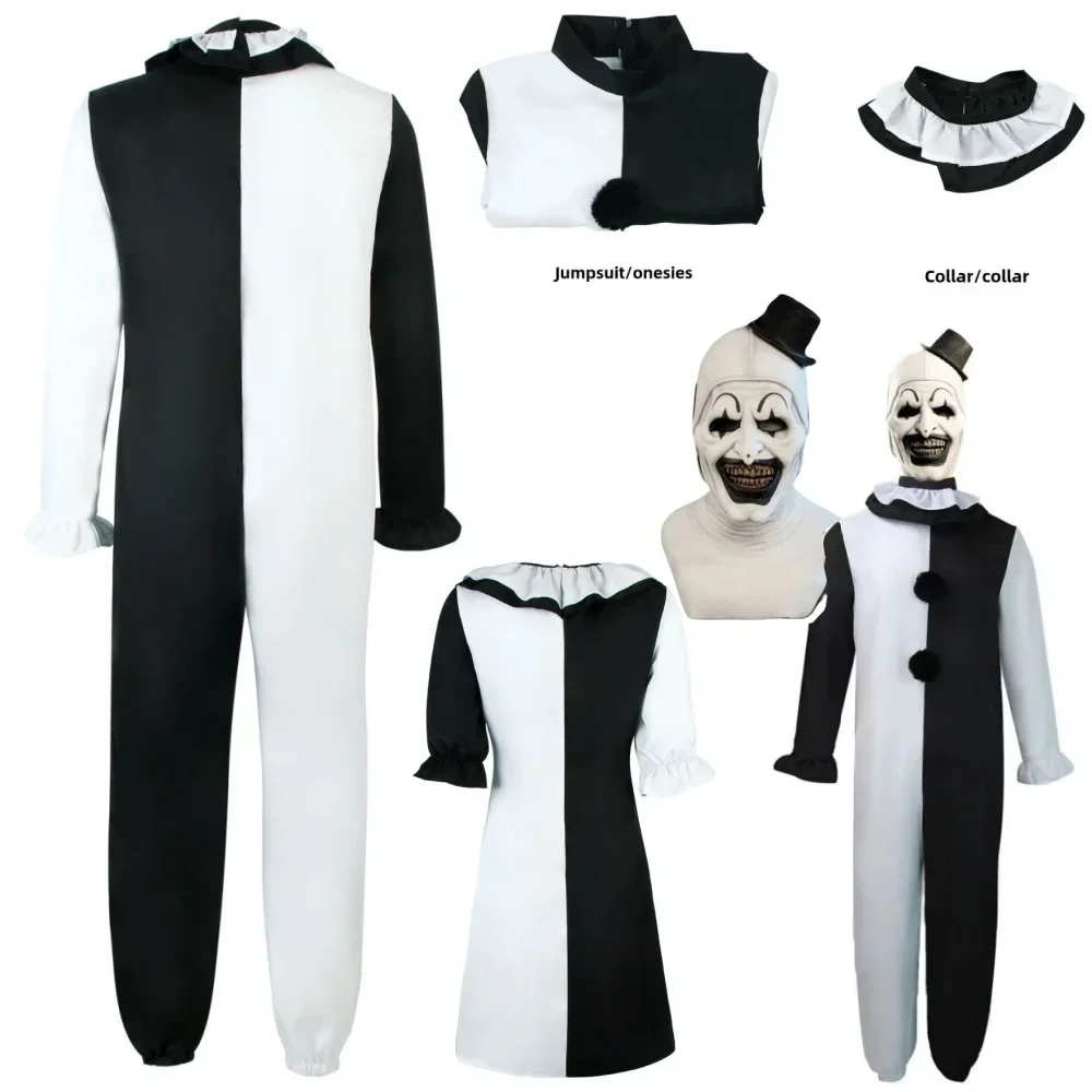 Art The Clown Cosplay Movie Terrifier 2 Art The Clown Cosplay Costume Jumpsuit Mask Halloween Costumes Mask for Men Women
Art The Clown Cosplay Movie Terrifier 2 Art The Clown Cosplay Costume Jumpsuit Mask Halloween Costumes Mask for Men Women