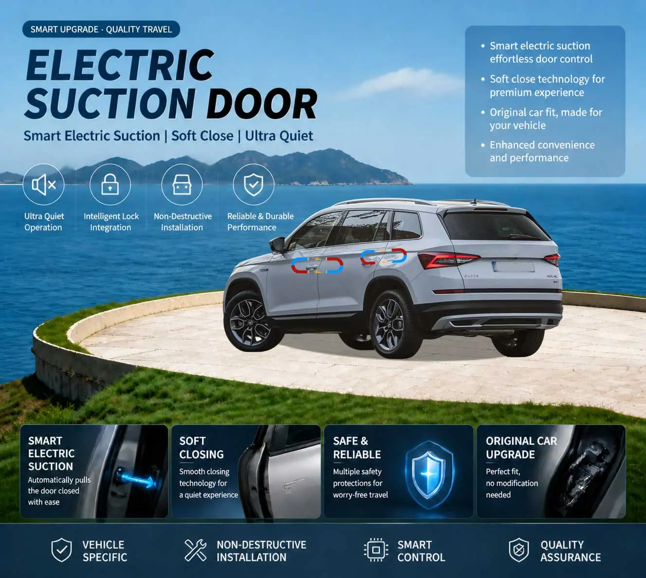 Car Specific Car Modification Auto Suction Soft Close Door Modification Parts & Accessories For Škoda Kodiaq NS7 2016-2021
Car Specific Car Modification Auto Suction Soft Close Door Modification Parts & Accessories For Škoda Kodiaq NS7 2016-2021