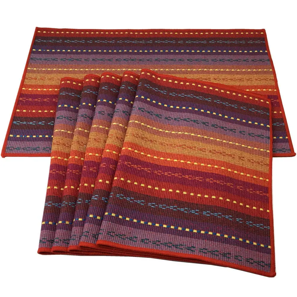 Hand Woven with 100% Cotton Placemats Colorful Placemats Braided Ribbed Durable Heat-Insulation Table Mats 12x18 Inch
Hand Woven with 100% Cotton Placemats Colorful Placemats Braided Ribbed Durable Heat-Insulation Table Mats 12x18 Inch