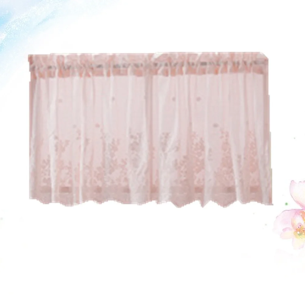 Short Curtain 130X41Cm Pink Lace Half Curtain For Window Kitchen Bathroom Balcony Decor Polyester Sun Proof Light
Short Curtain 130X41Cm Pink Lace Half Curtain For Window Kitchen Bathroom Balcony Decor Polyester Sun Proof Light
