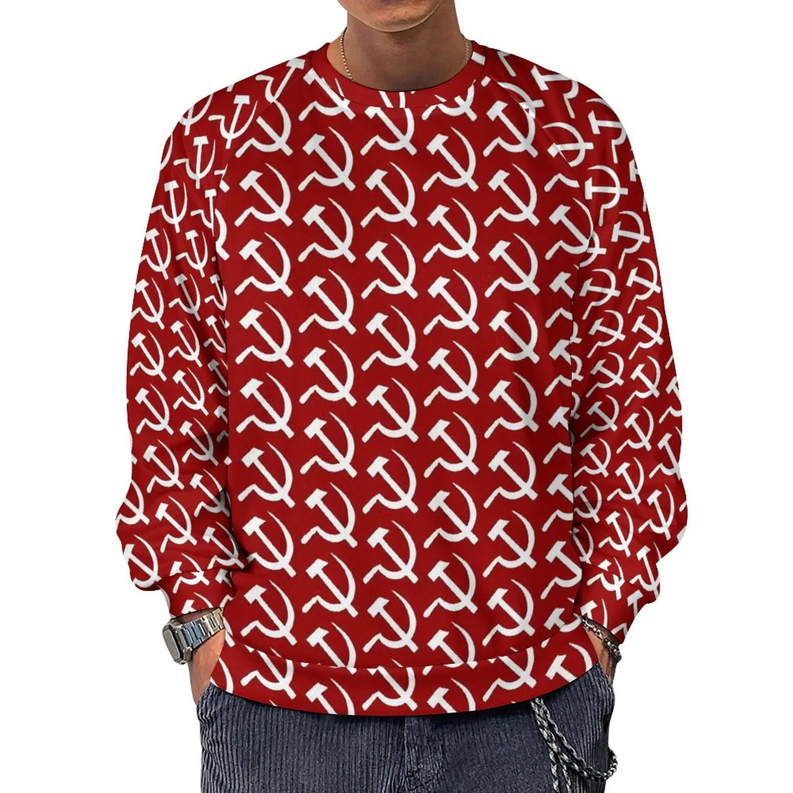 CCCT White Red Hammer And Sickle Fashion Hoodies Spring Classic Sweatshirts Unisex Retro Custom Oversized Hoodie
CCCT White Red Hammer And Sickle Fashion Hoodies Spring Classic Sweatshirts Unisex Retro Custom Oversized Hoodie