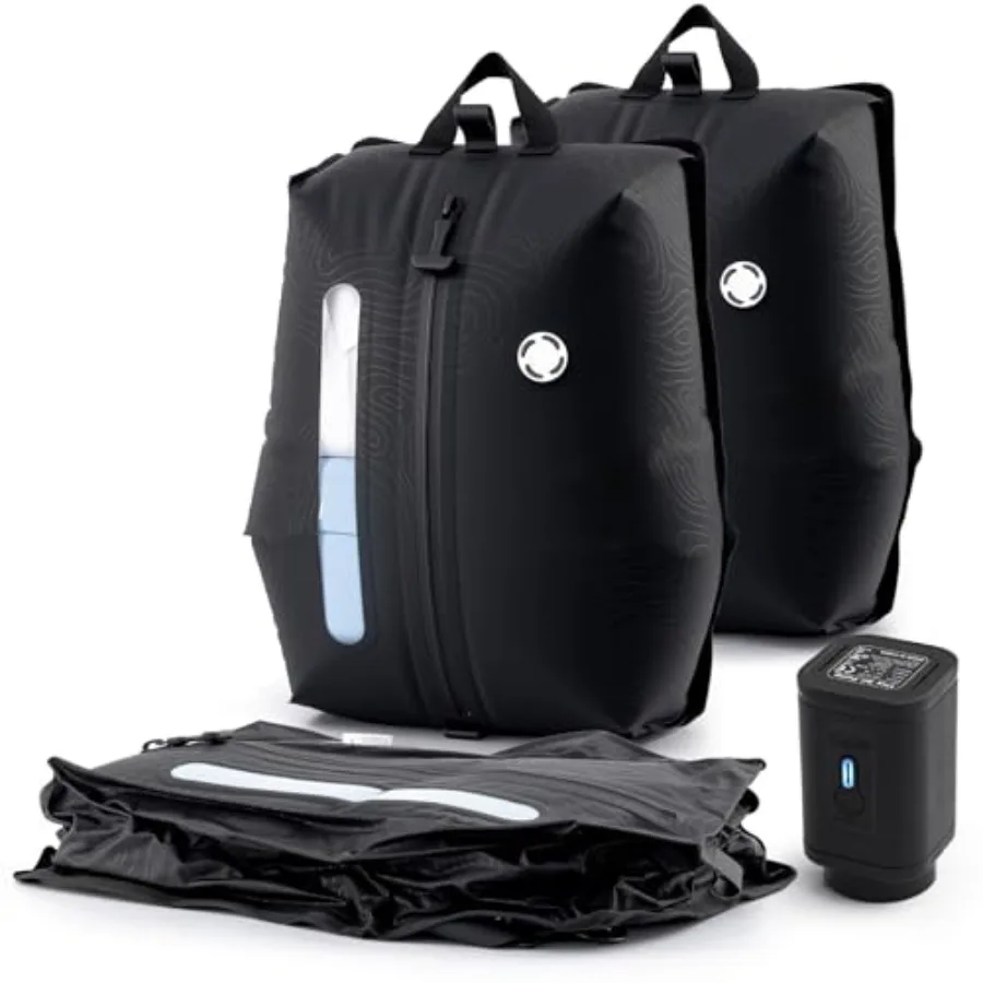 Travel Vacuum Compression Storage Bags with Wireless Pump for Travel Essentials, Nylon, Black, Space Saving Wear-resistant Wate
Travel Vacuum Compression Storage Bags with Wireless Pump for Travel Essentials, Nylon, Black, Space Saving Wear-resistant Wate