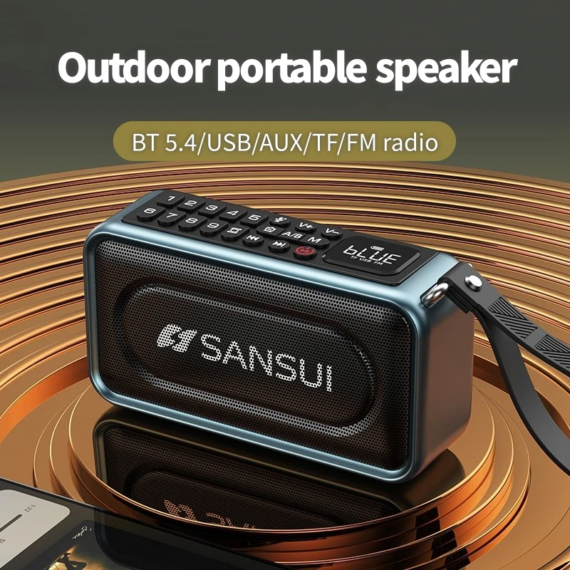 Портативные колонки Bluetooth 5.4 SANSUI V61, беспроводной Hi-Fi звук для улицы, поддержка двойного воспроизведения TF/USB/AUX/FM, таймер выключения
Портативные колонки Bluetooth 5.4 SANSUI V61, беспроводной Hi-Fi звук для улицы, поддержка двойного воспроизведения TF/USB/AUX/FM, таймер выключения