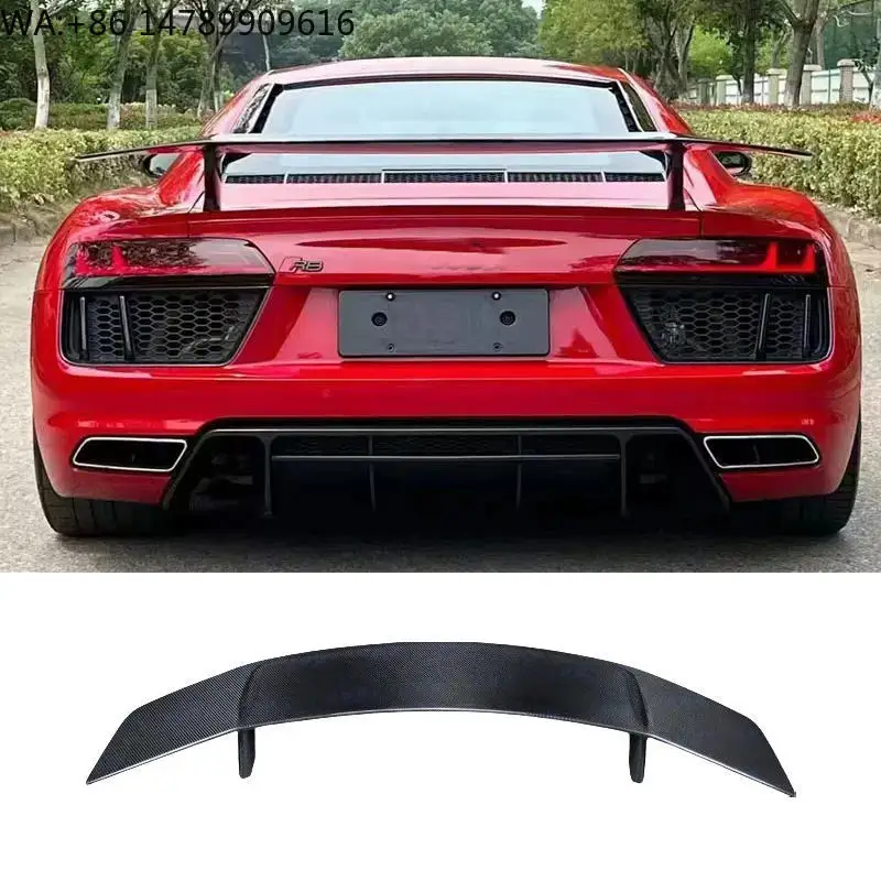 R8 High Quality V Style Carbon Fiber Rear Spoiler Rear Wing for for R8 2016-2019 Wing Spoiler
R8 High Quality V Style Carbon Fiber Rear Spoiler Rear Wing for for R8 2016-2019 Wing Spoiler