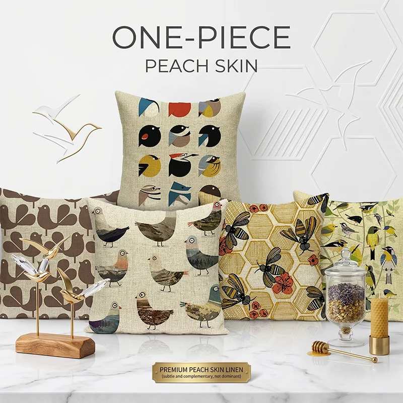 Mid Century Modern Bird Cushion Cover Peach Skin Vintage Animal Throw Pillowcase for Sofa Living Room Couch Home Decor 1PC 40x40
Mid Century Modern Bird Cushion Cover Peach Skin Vintage Animal Throw Pillowcase for Sofa Living Room Couch Home Decor 1PC 40x40