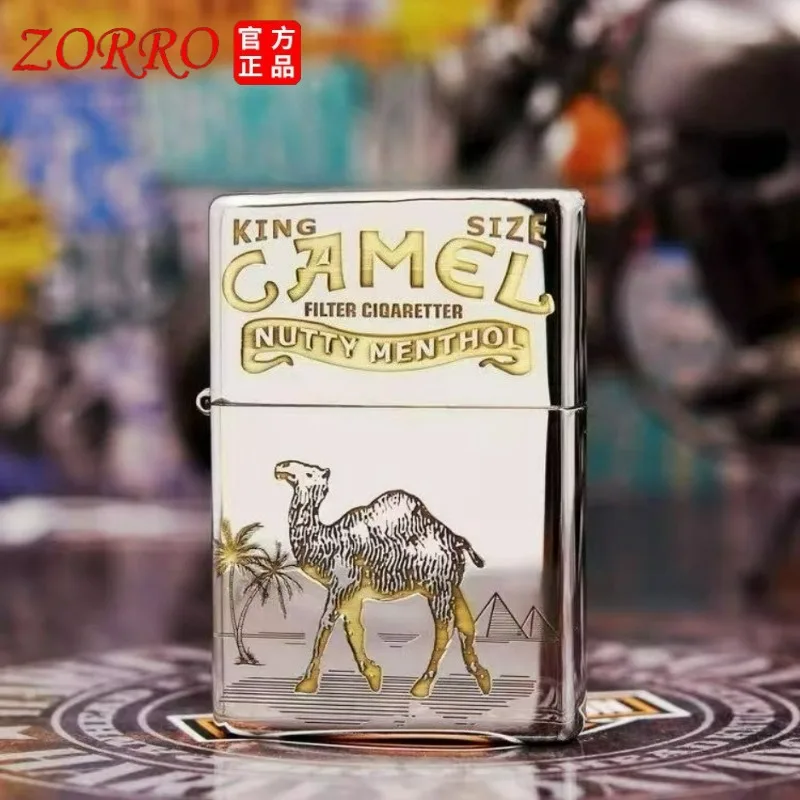 ZORRO Kerosen Lighter Chrome Dual Color Deep Carving Camel and Bear Men's Gift Lighters Smoking
ZORRO Kerosen Lighter Chrome Dual Color Deep Carving Camel and Bear Men's Gift Lighters Smoking