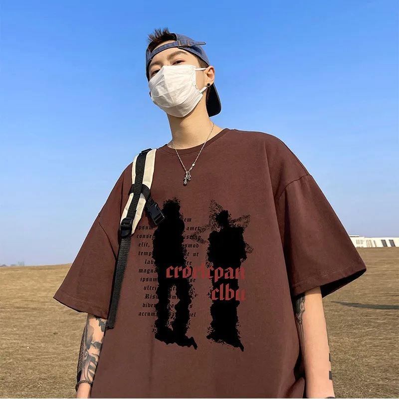 2024 Summer New Men's Casual Fashion Trend American Pullover Short Sleeved T-shirt Harajuku T-shirt
2024 Summer New Men's Casual Fashion Trend American Pullover Short Sleeved T-shirt Harajuku T-shirt