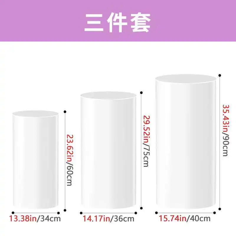Acrylic Round White Display Stand, Cylinder Base Stand , Festival Party Event Decor Holder for Candy Dessert Showcase
Acrylic Round White Display Stand, Cylinder Base Stand , Festival Party Event Decor Holder for Candy Dessert Showcase