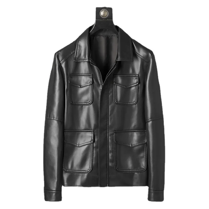 Men's Standing Collar PU Leather Jacket Autumn and Winter Casual Leather Jacket Windproof and Warm Jacket Leather Pilot Jacket
Men's Standing Collar PU Leather Jacket Autumn and Winter Casual Leather Jacket Windproof and Warm Jacket Leather Pilot Jacket