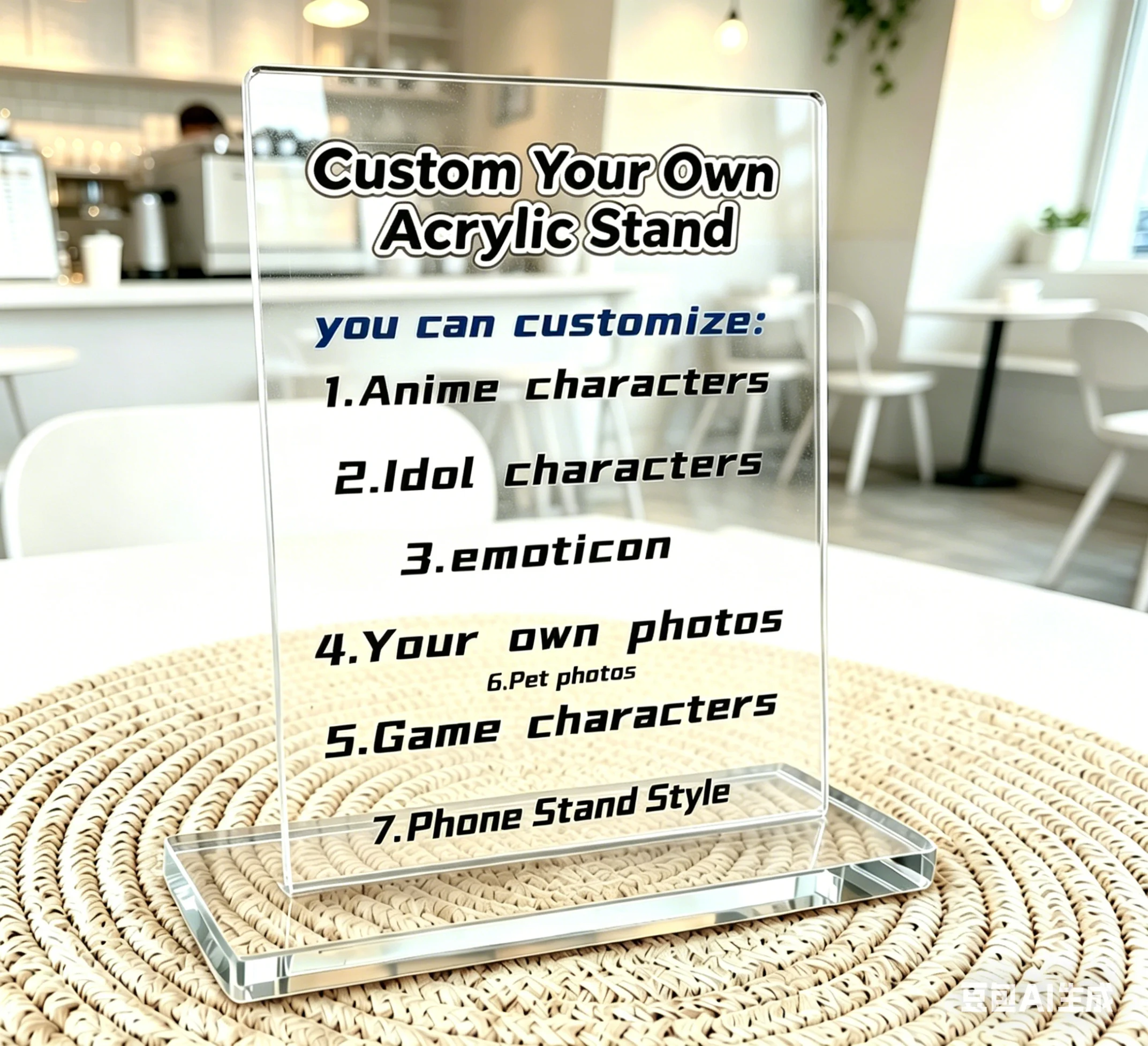 10CM Custom Keychains Cartoon Key Chain Photo Customized Anime Charms Hologram Clear Acrylic Personalized Designer Keychains
10CM Custom Keychains Cartoon Key Chain Photo Customized Anime Charms Hologram Clear Acrylic Personalized Designer Keychains