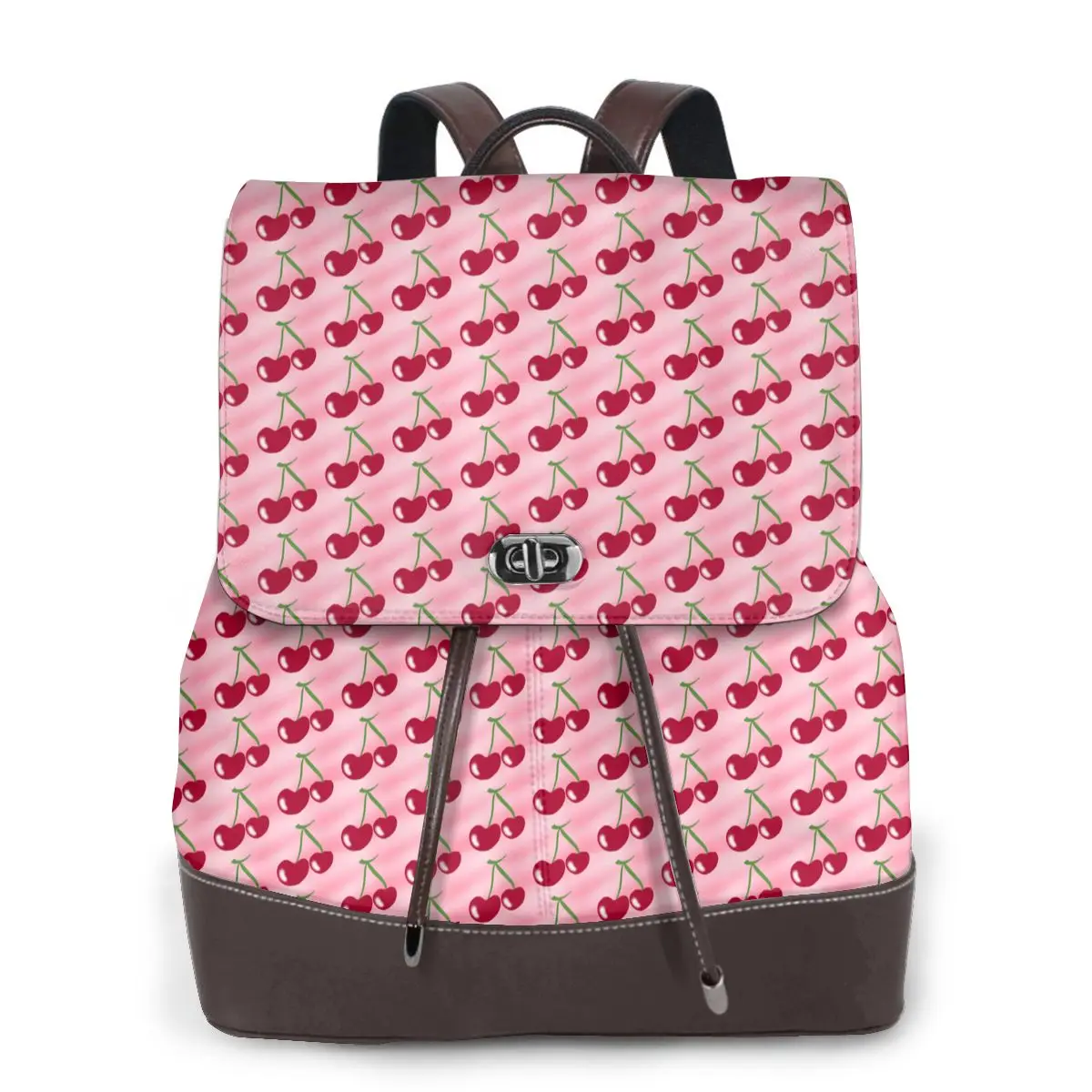 Red Cherry Green Stems Pink Bookbag School Student Bags Hiking Travel Daypack for Women Fashion Derma Backpack
Red Cherry Green Stems Pink Bookbag School Student Bags Hiking Travel Daypack for Women Fashion Derma Backpack