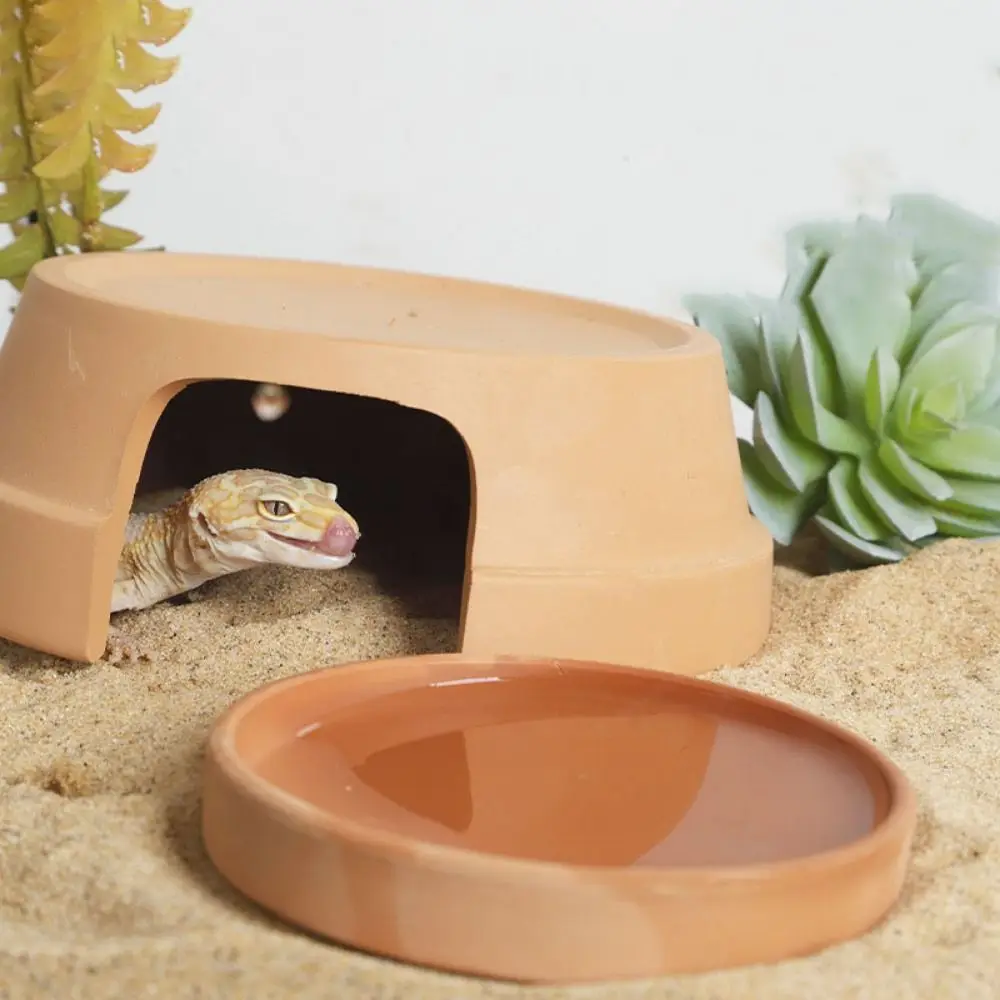 Practical Ceramics Reptile Hide Box Entranc Hiding Turtle Hideout Decorative Reptile Terrarium for Home
Practical Ceramics Reptile Hide Box Entranc Hiding Turtle Hideout Decorative Reptile Terrarium for Home