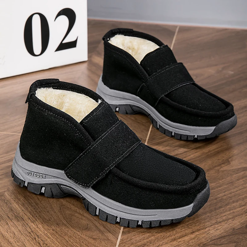 Winter Men Snow Boots Warm Fur Unisex Ankle Boots Plush Outdoor Mens Sneakers Male Casual Shoes with fur warm cotton shoes men
Winter Men Snow Boots Warm Fur Unisex Ankle Boots Plush Outdoor Mens Sneakers Male Casual Shoes with fur warm cotton shoes men