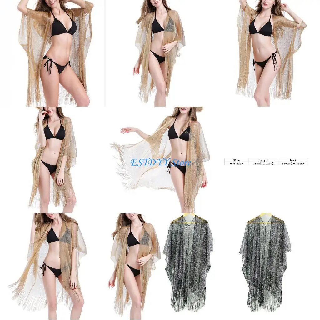 G6DE женский летний однотонный купальник с металлическим блеском, длинный купальник Asymme с кисточками
G6DE женский летний однотонный купальник с металлическим блеском, длинный купальник Asymme с кисточками