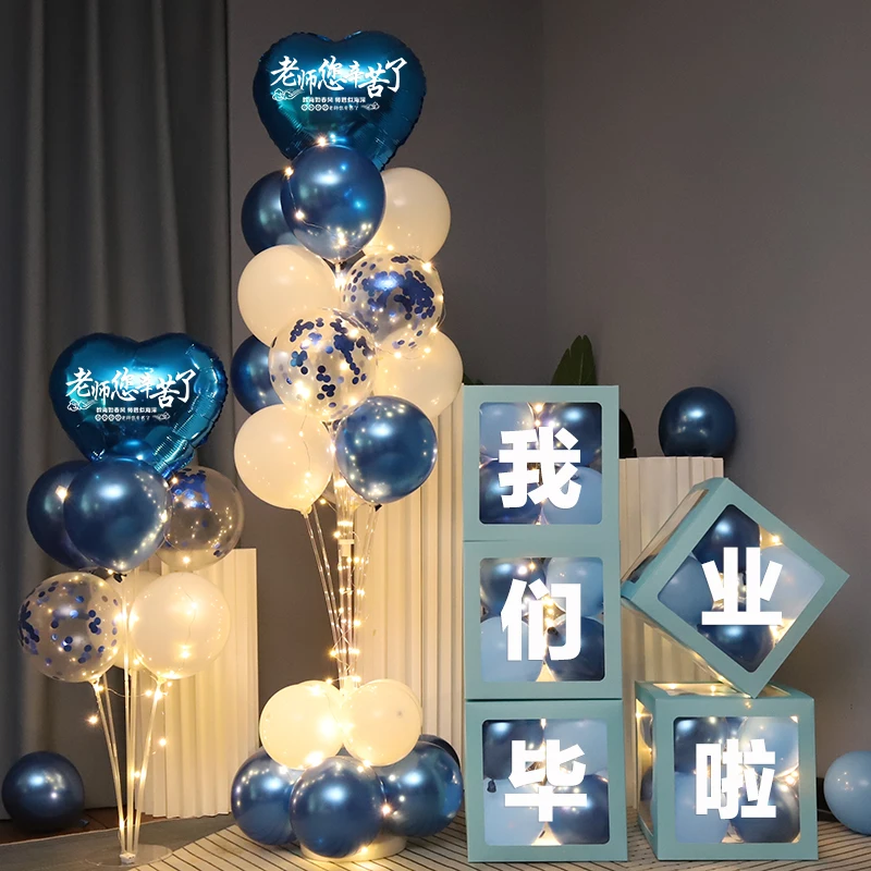 Graduation Ceremony Balloons School Classroom Decorations Tablecloth Draping Ground Floating Festive Scene Setting Accessories
Graduation Ceremony Balloons School Classroom Decorations Tablecloth Draping Ground Floating Festive Scene Setting Accessories