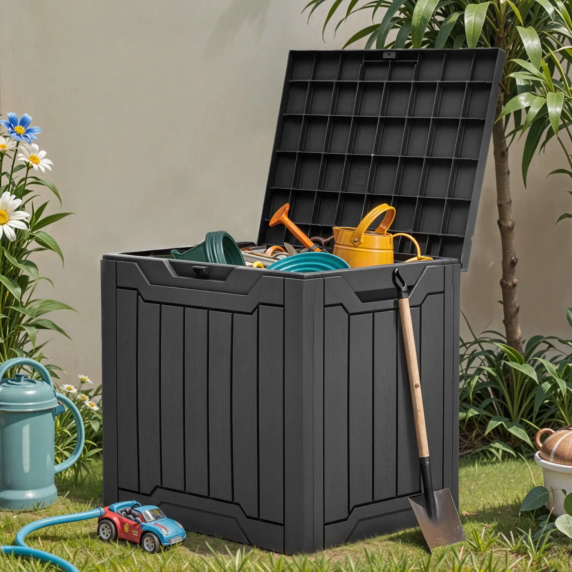 Uforic 31 Gallon Outdoor Resin Deck Box, Waterproof Storage Box, Lockable, Black
Uforic 31 Gallon Outdoor Resin Deck Box, Waterproof Storage Box, Lockable, Black