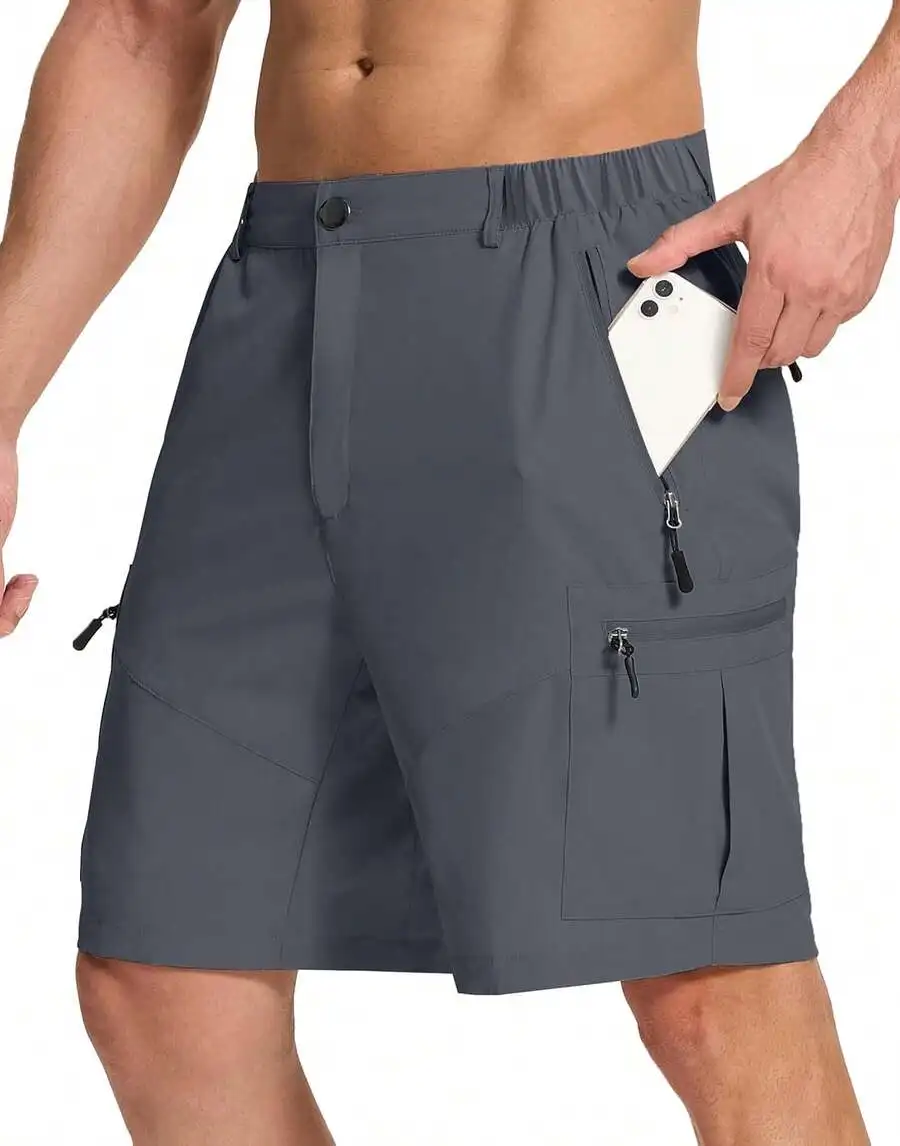 Mens 6 Zippered Pockets Hiking Cargo Shorts 9 Inch Quick Dry Lightweight Outdoor Shorts
Mens 6 Zippered Pockets Hiking Cargo Shorts 9 Inch Quick Dry Lightweight Outdoor Shorts