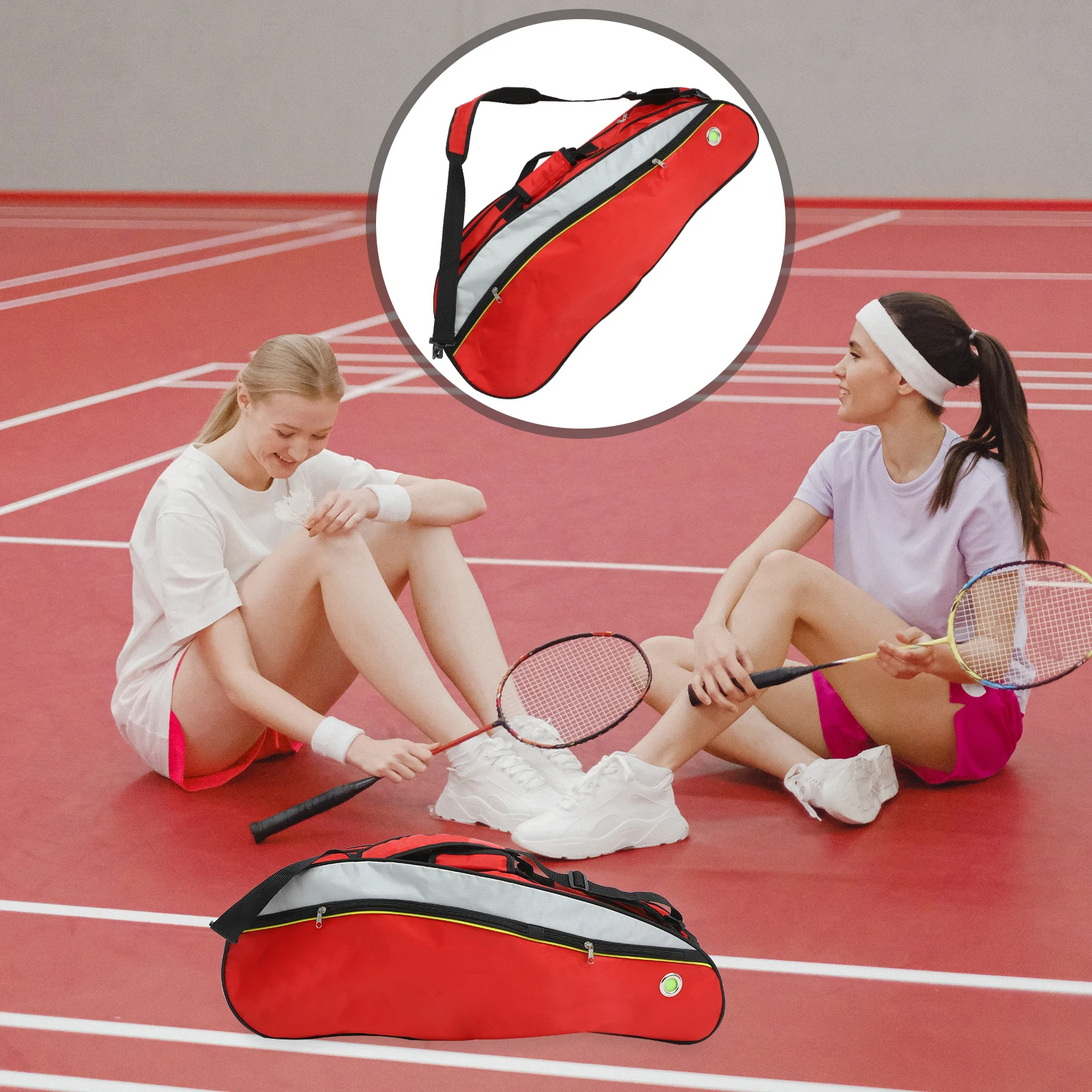 6pcs Red Large Capacity Badminton Racket Backpack Multi layer Waterproof Nylon Sport Bag Vent Double for Tennis
6pcs Red Large Capacity Badminton Racket Backpack Multi layer Waterproof Nylon Sport Bag Vent Double for Tennis