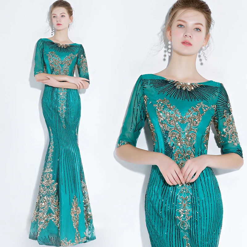 Elegant Long Fish Tail Evening Dress Women's Fashionable Slimming Gown for Party Wedding Performance Adult Ceremony Company A...
Elegant Long Fish Tail Evening Dress Women's Fashionable Slimming Gown for Party Wedding Performance Adult Ceremony Company A...