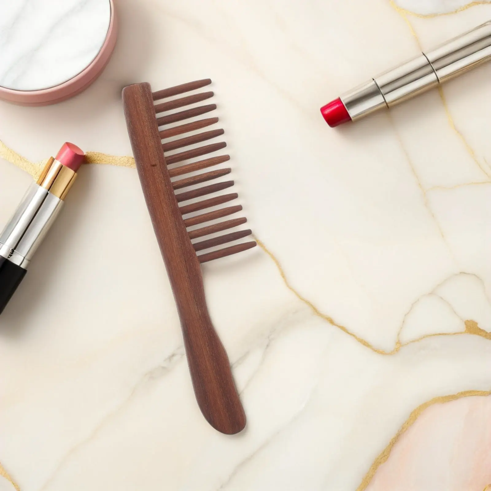 Handmade Sandalwood Scalp Massager Comb Wide Tooth Wooden Hair Brush for Daily Styling Relaxation Gua Sha Inspired Hair Care
Handmade Sandalwood Scalp Massager Comb Wide Tooth Wooden Hair Brush for Daily Styling Relaxation Gua Sha Inspired Hair Care