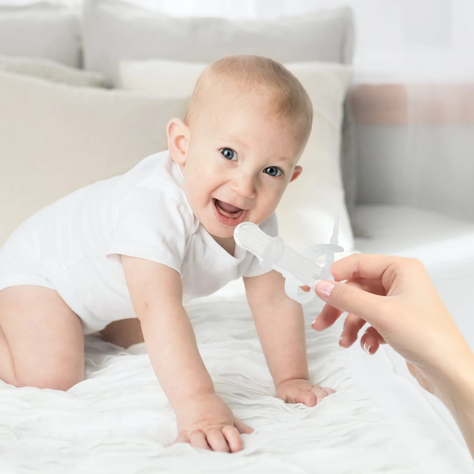 Silicone Thumb Toys Infant Teething Soothers Overcoming Thumb Sucking Toddlers Teethers Baby Boy Girl Toys Soft Massages Gums
Silicone Thumb Toys Infant Teething Soothers Overcoming Thumb Sucking Toddlers Teethers Baby Boy Girl Toys Soft Massages Gums