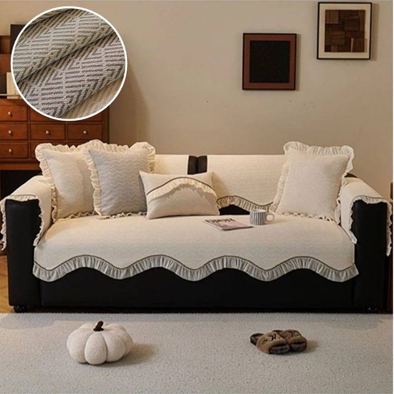 French Chenille Sofa Cover Anti-slip Luxury Sofa Towel Cushion for Living Room Four Seasons Universal Anti-wear Couch Slipcovers
French Chenille Sofa Cover Anti-slip Luxury Sofa Towel Cushion for Living Room Four Seasons Universal Anti-wear Couch Slipcovers