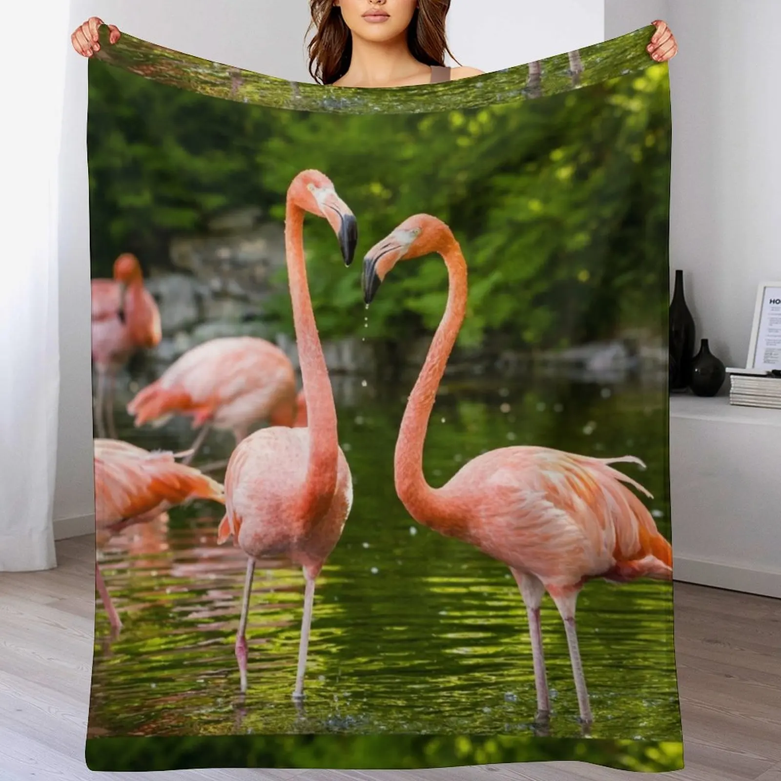Flamingo Love Throw Blanket Sofa Throw Cute heavy to sleep Blankets 
Flamingo Love Throw Blanket Sofa Throw Cute heavy to sleep Blankets