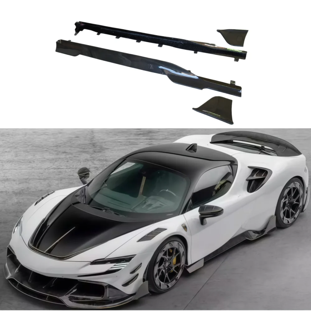 Speed for Ferrari SF90 Modified M-style Dry Carbon Fiber Side Skirt Skirt Edge Turbulence Polished Finish
Speed for Ferrari SF90 Modified M-style Dry Carbon Fiber Side Skirt Skirt Edge Turbulence Polished Finish