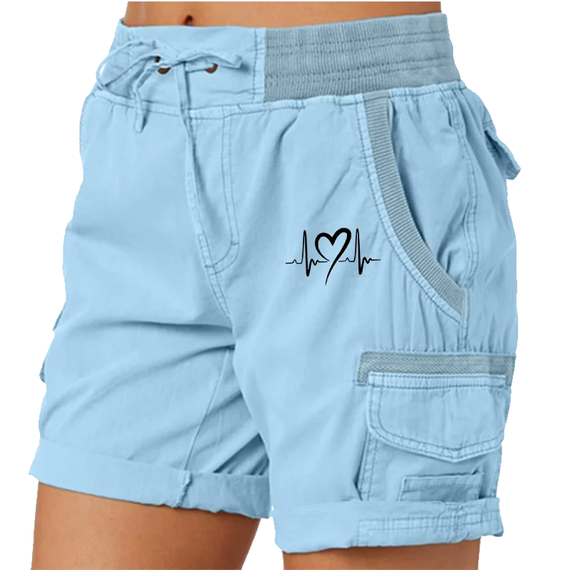 Fashion Cute Heart Printed Women's Cargo Shorts Stretch Golf Elastic High Waist Work Shorts Hiking Outdoor Summer Bermuda Shorts
Fashion Cute Heart Printed Women's Cargo Shorts Stretch Golf Elastic High Waist Work Shorts Hiking Outdoor Summer Bermuda Shorts