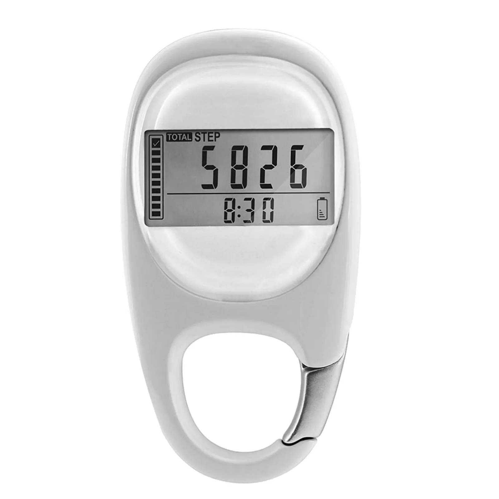 3D Pedometer Premium Abs Walking Running Step Counter For Fitness Sports Mountaineering Carabiner Type Sports Gadget
3D Pedometer Premium Abs Walking Running Step Counter For Fitness Sports Mountaineering Carabiner Type Sports Gadget