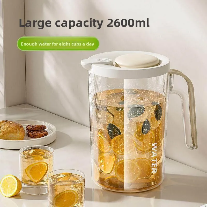 Large Capacity Plastic Cold Water Pot for Tea Brewing Beverage Cooling in Fridge Resistant to High Temperature Style Ja...
Large Capacity Plastic Cold Water Pot for Tea Brewing Beverage Cooling in Fridge Resistant to High Temperature Style Ja...