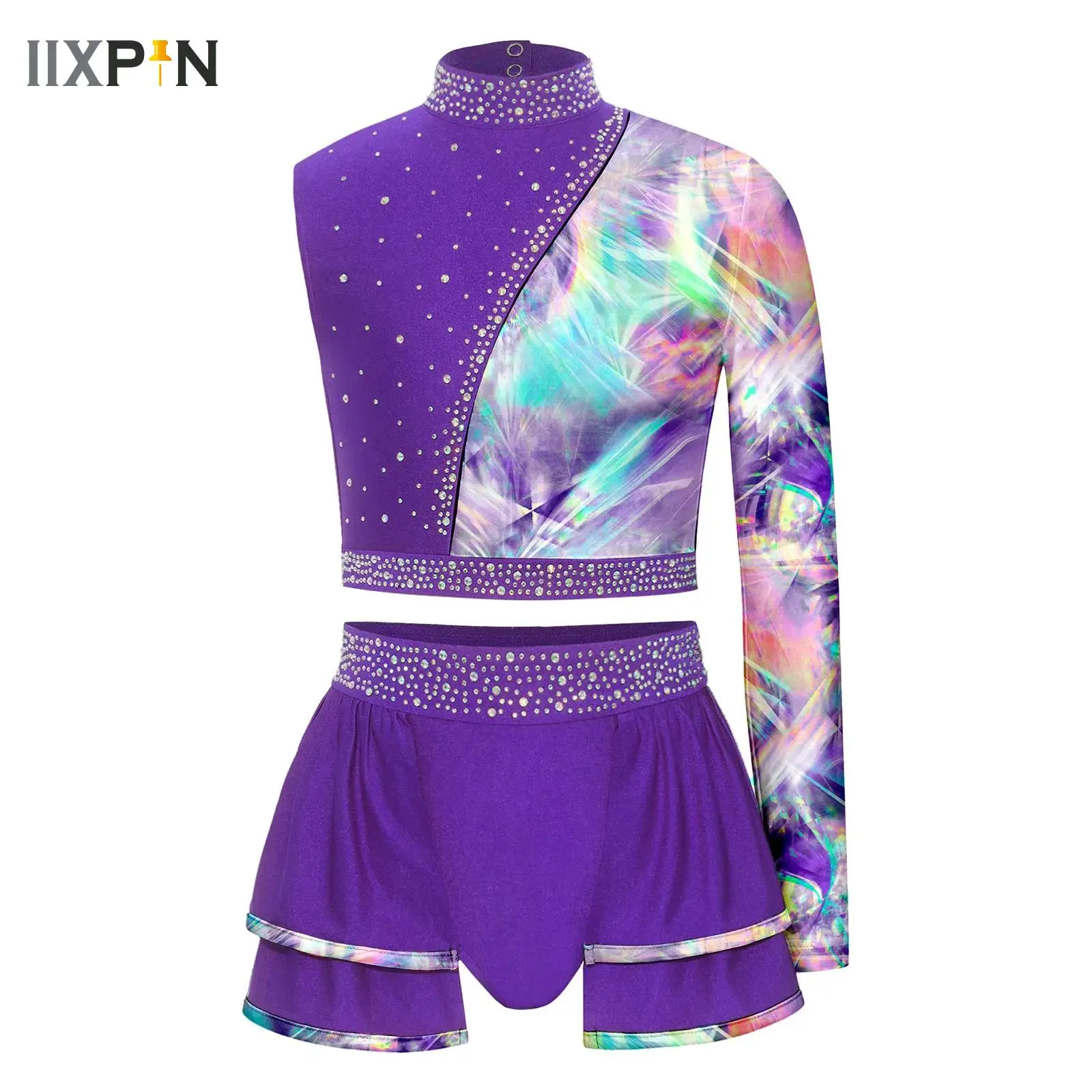 Kids Girls Rhinestones Dance Top and Skirt Sets Jazz Modern Contemporary Lyrical Ballet Dance Costume Figure Skating Outfits
Kids Girls Rhinestones Dance Top and Skirt Sets Jazz Modern Contemporary Lyrical Ballet Dance Costume Figure Skating Outfits
