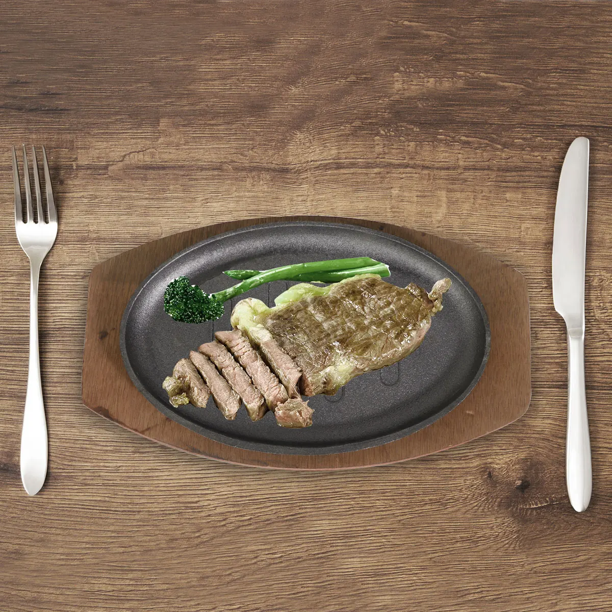 Non-Stick Iron Pan Reusable Grill Frying Plate With Tray Plate For Bbq Steak Teppanyaki Baking Pan Kitchen Roasting Tray
Non-Stick Iron Pan Reusable Grill Frying Plate With Tray Plate For Bbq Steak Teppanyaki Baking Pan Kitchen Roasting Tray