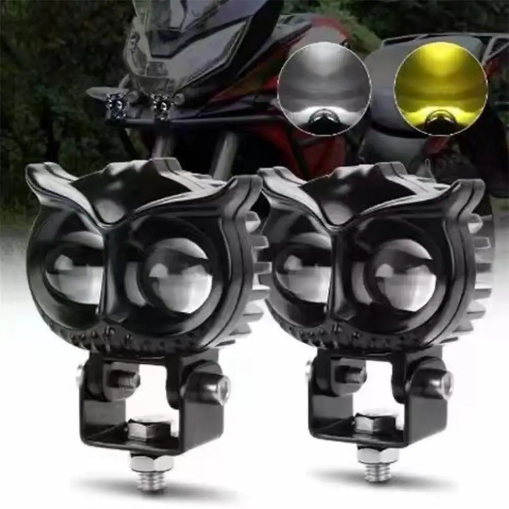 1 Pair Motorcycle LED Spotlights Dual-color Driving Fog Lamp Headlights 18wled Auxiliary Lights Modified Parts Accessories
1 Pair Motorcycle LED Spotlights Dual-color Driving Fog Lamp Headlights 18wled Auxiliary Lights Modified Parts Accessories