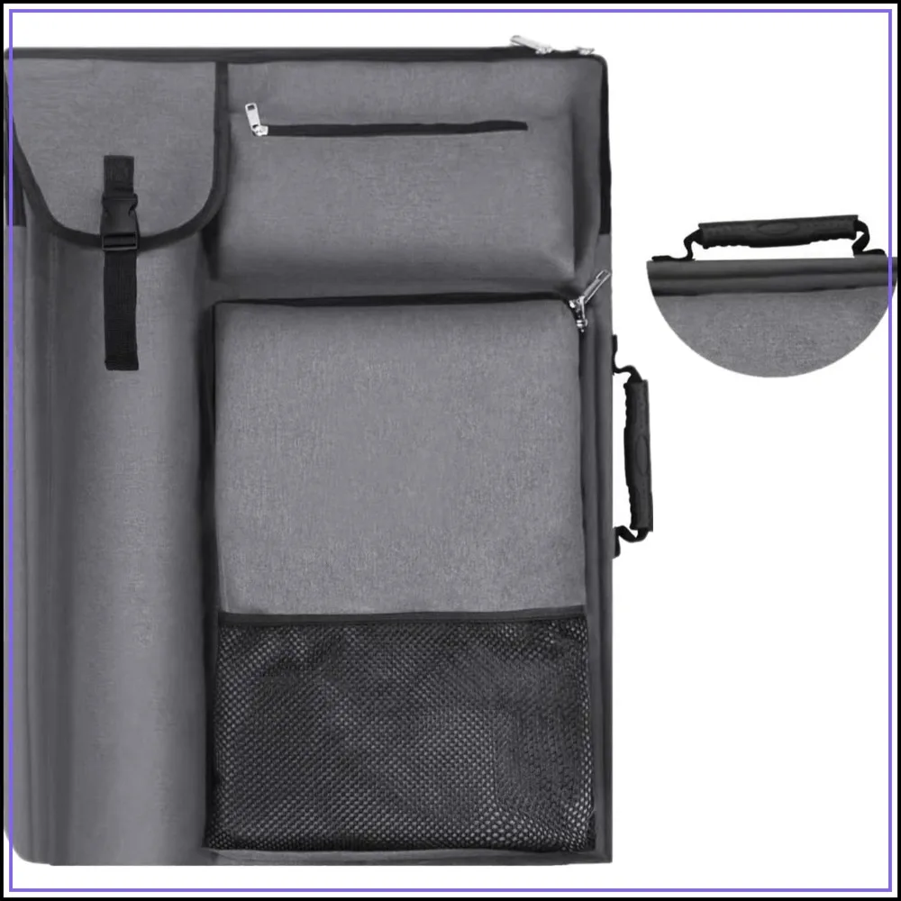 19x25.5in Art Portfolio Case for A2 Canvas Board, A3 Sketchbook Storage, Backpack & Tote Handle
19x25.5in Art Portfolio Case for A2 Canvas Board, A3 Sketchbook Storage, Backpack & Tote Handle