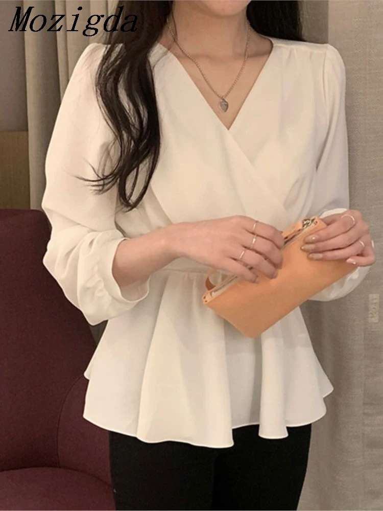 Puff Sleeve Spring Casual V-Neck Fashionable Sweet Lace Up Korean Style Vintage Wild Ladies Women's Blouse Shirts Tops
Puff Sleeve Spring Casual V-Neck Fashionable Sweet Lace Up Korean Style Vintage Wild Ladies Women's Blouse Shirts Tops