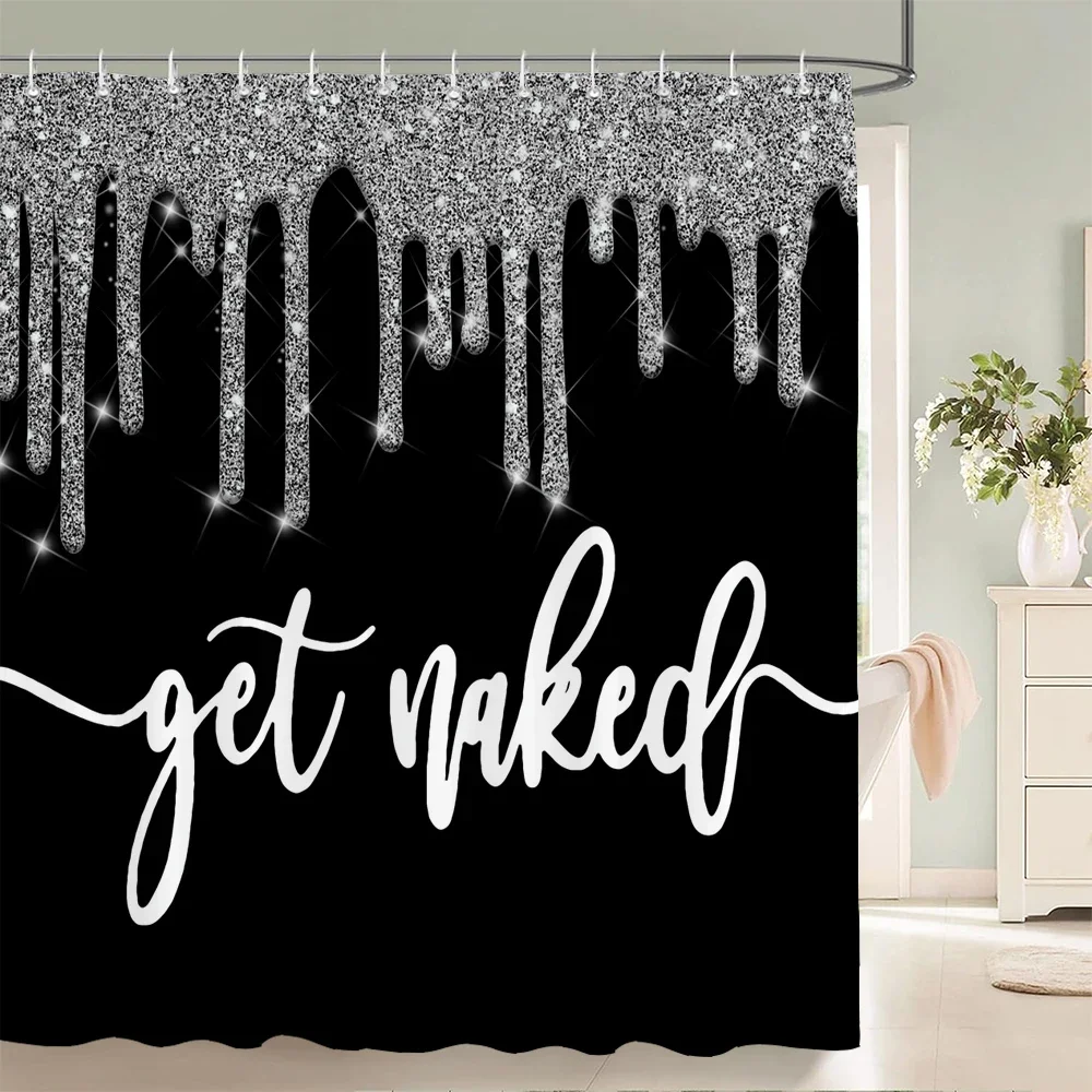 Shiny Black Waterproof Shower Curtain,Modernist and Personality Home Decor Bathroom Curtain Printed Polyester Fabric With hooks
Shiny Black Waterproof Shower Curtain,Modernist and Personality Home Decor Bathroom Curtain Printed Polyester Fabric With hooks