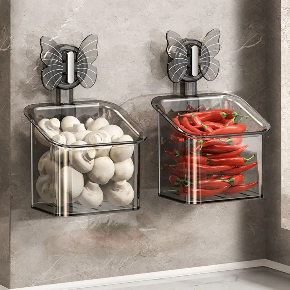 Strong Suction Suction Cup Onion Storage Box Drain Holes Wall-mounted Hanging Onion Organizer Large Load Bearing Butterfly Shape
Strong Suction Suction Cup Onion Storage Box Drain Holes Wall-mounted Hanging Onion Organizer Large Load Bearing Butterfly Shape