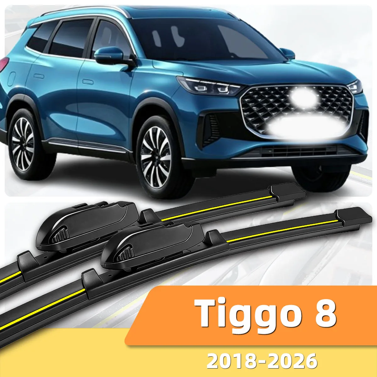 2PCS Wiper For Car Front Windshield Wiper Suitable For Chery Chirey Tiggo 8(2018-2026)High-Definition Silent Bidirectional Wiper
2PCS Wiper For Car Front Windshield Wiper Suitable For Chery Chirey Tiggo 8(2018-2026)High-Definition Silent Bidirectional Wiper