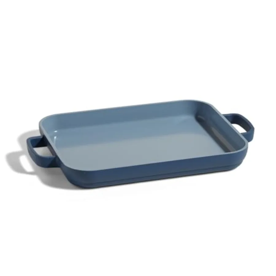 Mini Griddle Pan 9" 2 Qt Nonstick Ceramic Griddle Pan for Stovetop and Oven PFAS-Free Oven-Safe up to 450°F Easy-Grip Handles
Mini Griddle Pan 9" 2 Qt Nonstick Ceramic Griddle Pan for Stovetop and Oven PFAS-Free Oven-Safe up to 450°F Easy-Grip Handles