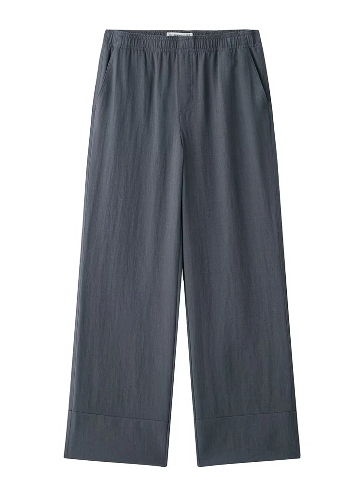 KUCLUT Women Fashion Grey Pleated Wide Leg Pants Vintage High Elastic Waist Full Length Female Chic Lady Trousers
KUCLUT Women Fashion Grey Pleated Wide Leg Pants Vintage High Elastic Waist Full Length Female Chic Lady Trousers