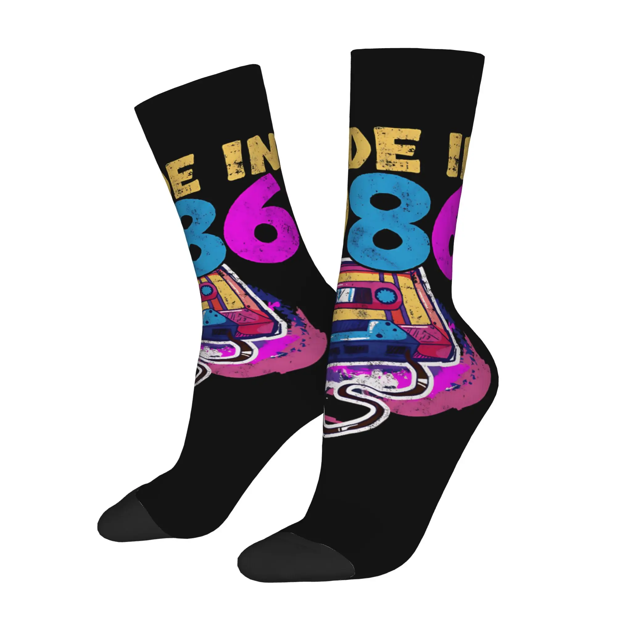 1 Pair Funny Crazy Sock for Men Made In 1986 Retro Cassette Tape Hip Hop Harajuku 1986 Pattern Printed Sock Casual
1 Pair Funny Crazy Sock for Men Made In 1986 Retro Cassette Tape Hip Hop Harajuku 1986 Pattern Printed Sock Casual