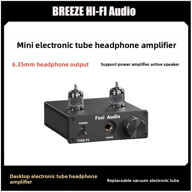 BREEZE FosiAudio P2 Mini Gallbladder Ear Amplifier Electronic Tube Front End Desktop High Fidelity Fever Earphone Amplifier
BREEZE FosiAudio P2 Mini Gallbladder Ear Amplifier Electronic Tube Front End Desktop High Fidelity Fever Earphone Amplifier